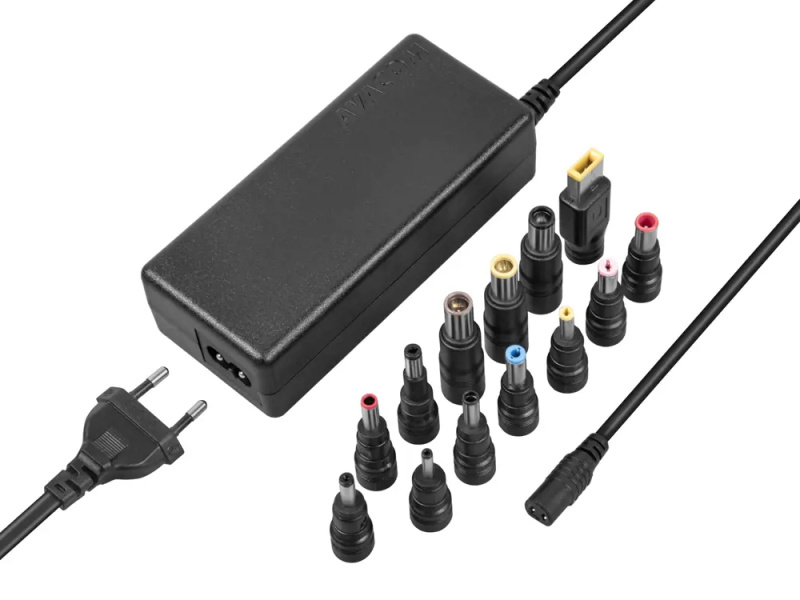 AVACOM QuickTIP 65W univerzální adaptér pro notebooky ADAC-UNV-A65W Černá