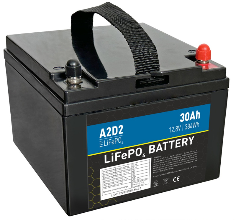 Avacom A2D2 baterie LiFePO4 12,8V 30Ah M6