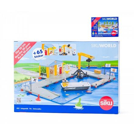 SIKU World - nakládací přístav s molem a člunem