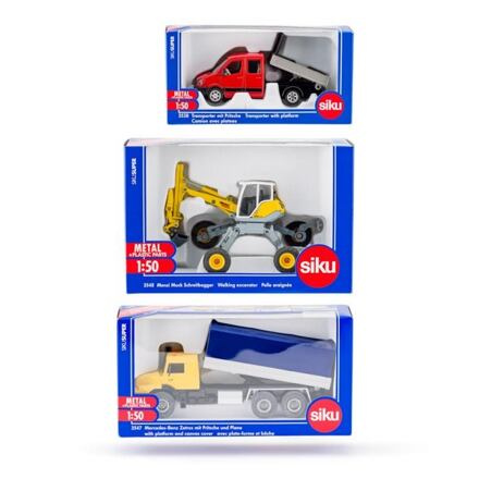 SIKU Super - set 3 stavebních strojů B, 1:50