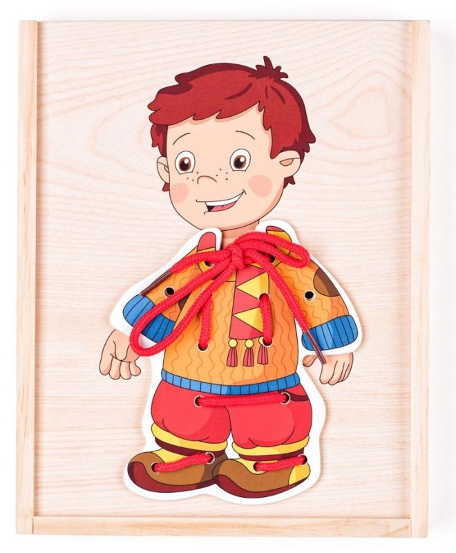 Woody Šněrovací šatní skříň Kluk