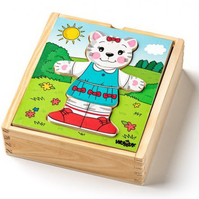 Oblékání kočičího puzzle