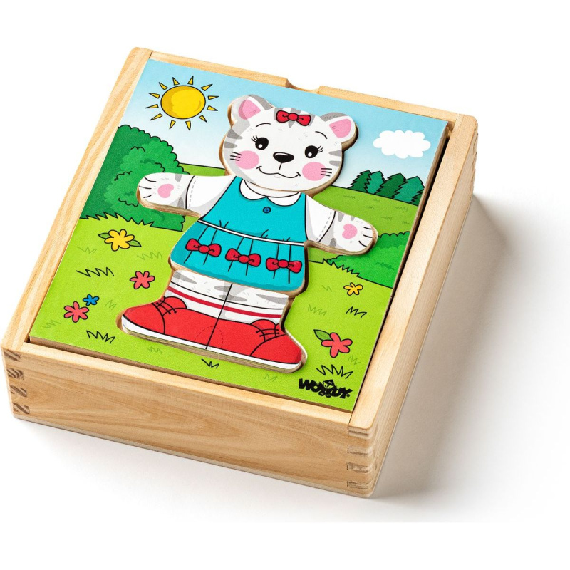 Oblékání kočičího puzzle