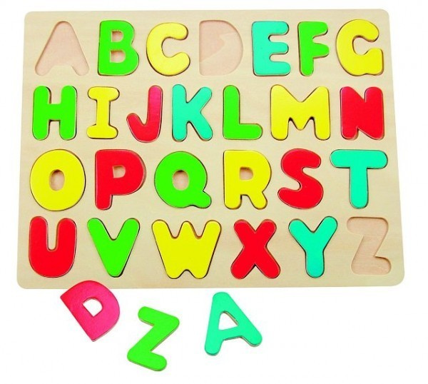 Woody Puzzle na desce, Abeceda