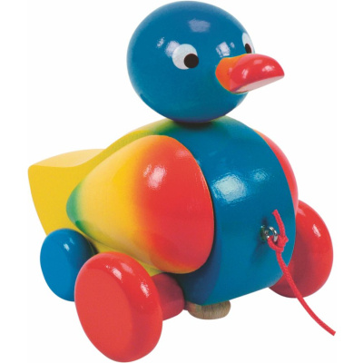 Woody Tahací kachna klapací, modrá