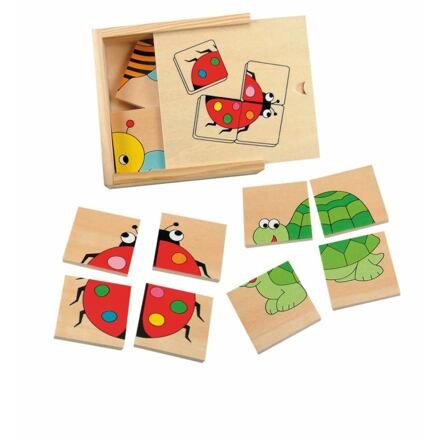 Woody Skládací obrázky první puzzle zvířátka 16 ks