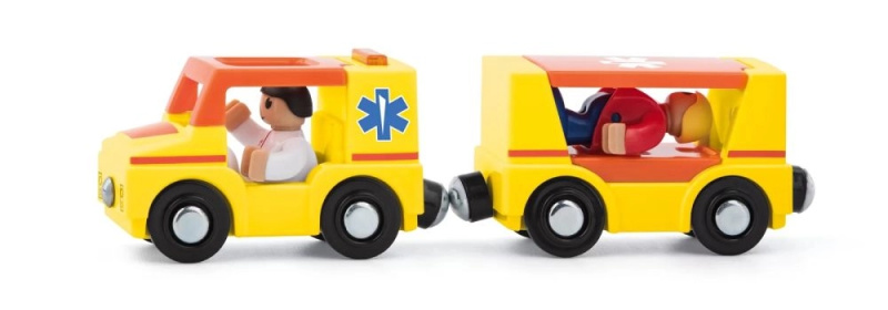 Woody Autíčka k dráze Hasiči 4ks