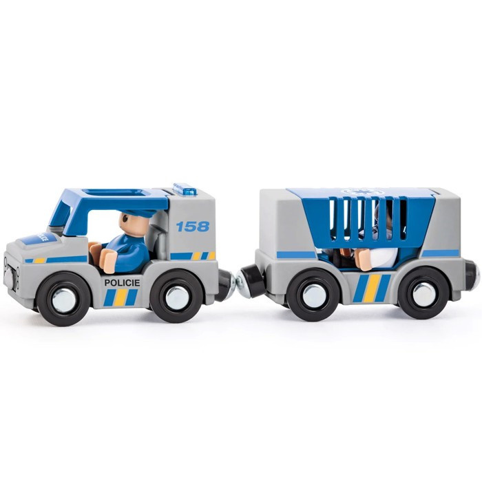 Woody Autíčka k dráze Policie 4ks