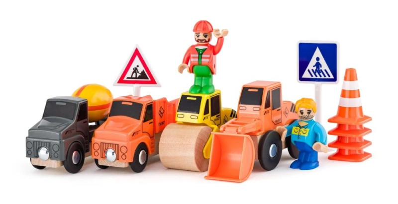 Woody Sada aut Stavební stroje 12ks