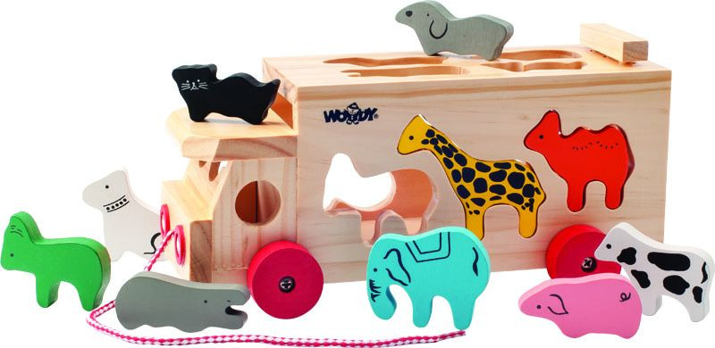 Woody Kamion s vkládacími tvary - zvířátka