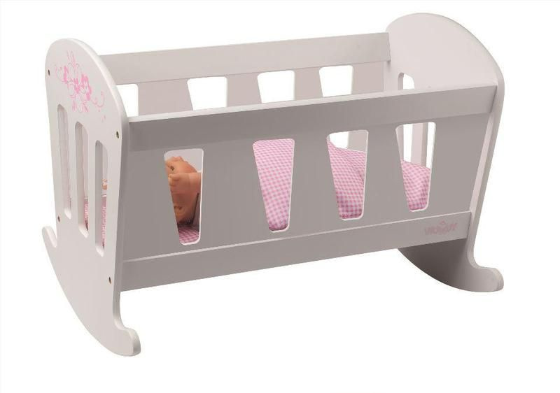 Kolébka pro panenky - Trendy bílá (Woody)