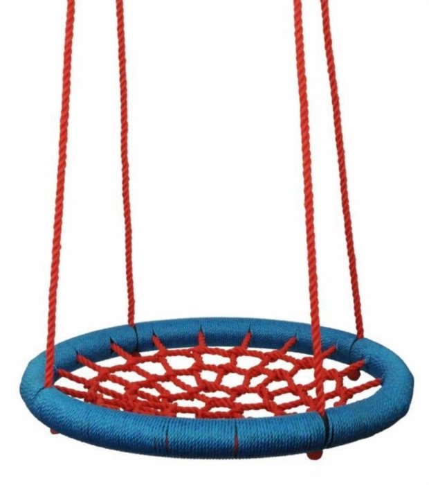 Woody Houpací kruh s průměrem 100 cm, modročervený