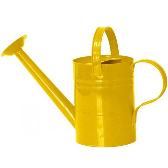 Woody konev dětská kropící žlutá 29cm plechová 15 l s kropítkem