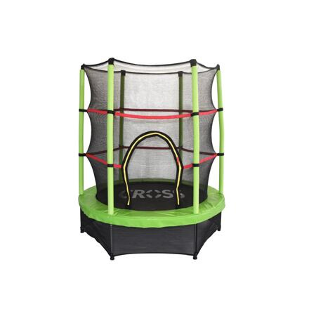 Trampolína CROSS se sítí, zelenočerná