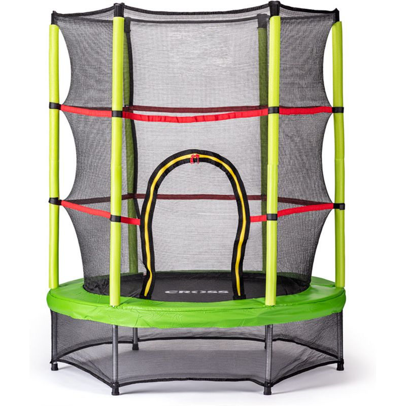Trampolína CROSS se sítí, zelenočerná
