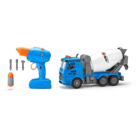 Plastica Auto Míchačka na dálkové ovládání stavebnice 28cm