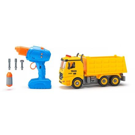 Plastica Auto Sklápěčka na dálkové ovládání stavebnice 26cm