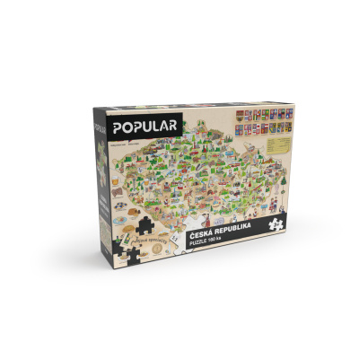 Popular Puzzle Mapa České republiky 160 dílků