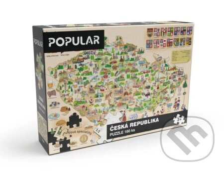 Popular Puzzle Mapa České republiky 160 dílků