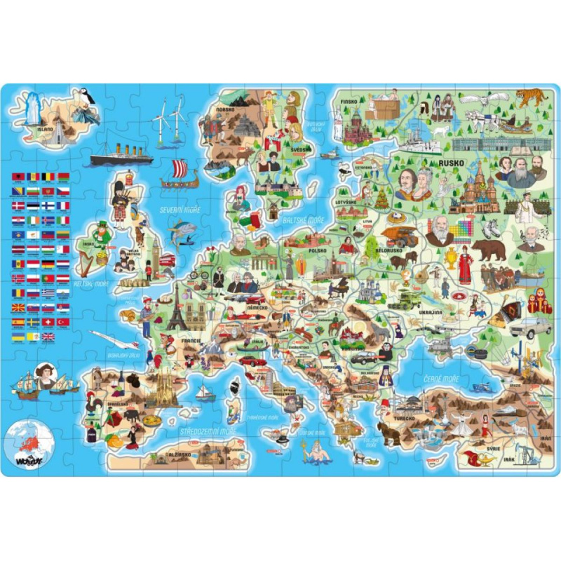 Popular Puzzle Mapa Evropy 160 dílků