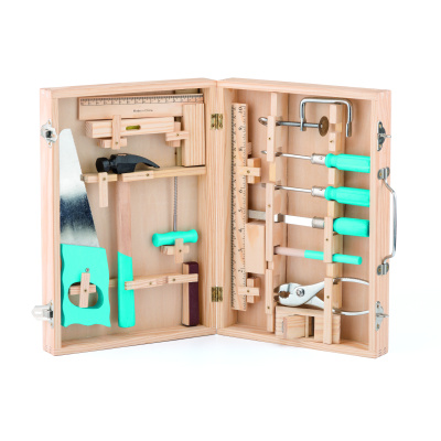 Woody kovové nářadí v dřevěném kufříku