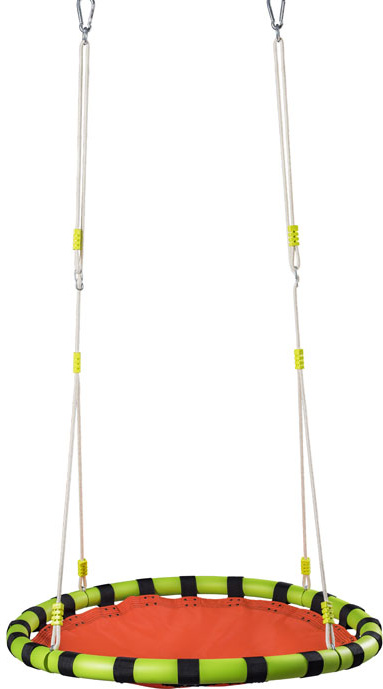 WOODY Skládací houpací kruh oranžový (průměr 103 cm)