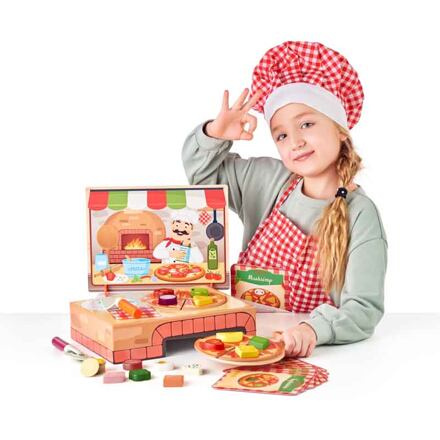 Woody Pizzeria Carlo didaktická hra s vkládacími tvary