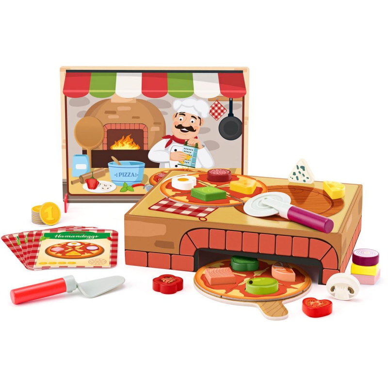 Woody Pizzeria Carlo didaktická hra s vkládacími tvary