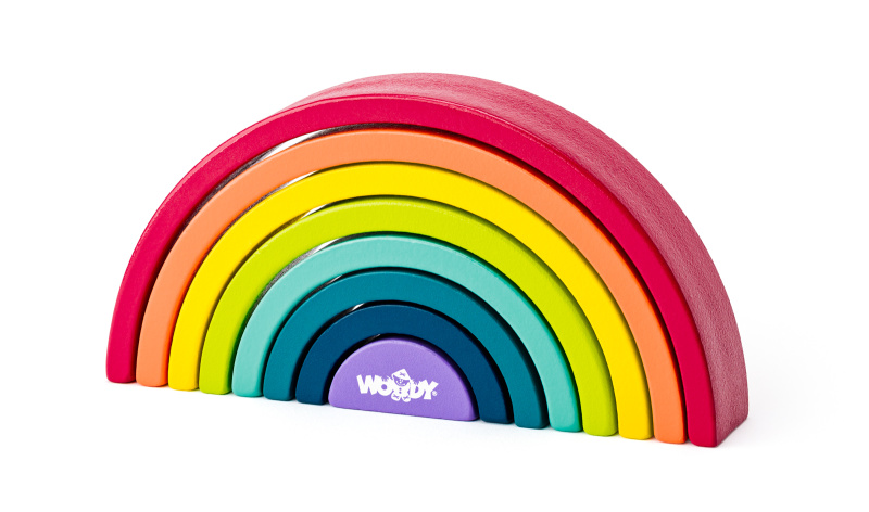 Dřevěné bloky - vyvažování duhy