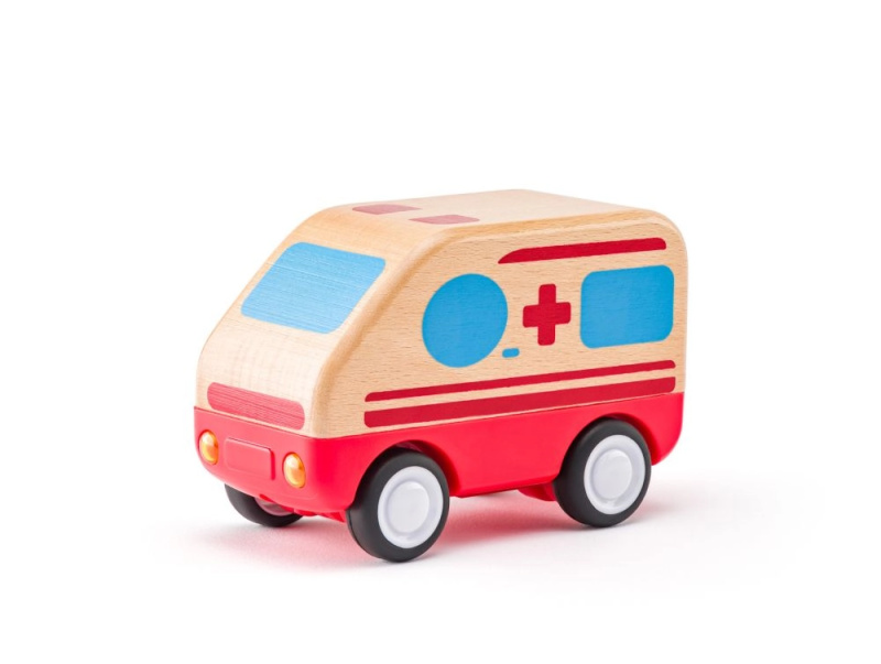Woody Auto sanitka so zvukmi a svetlom zotrvačník