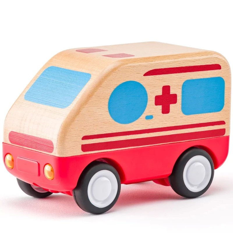 Woody Auto sanitka so zvukmi a svetlom zotrvačník