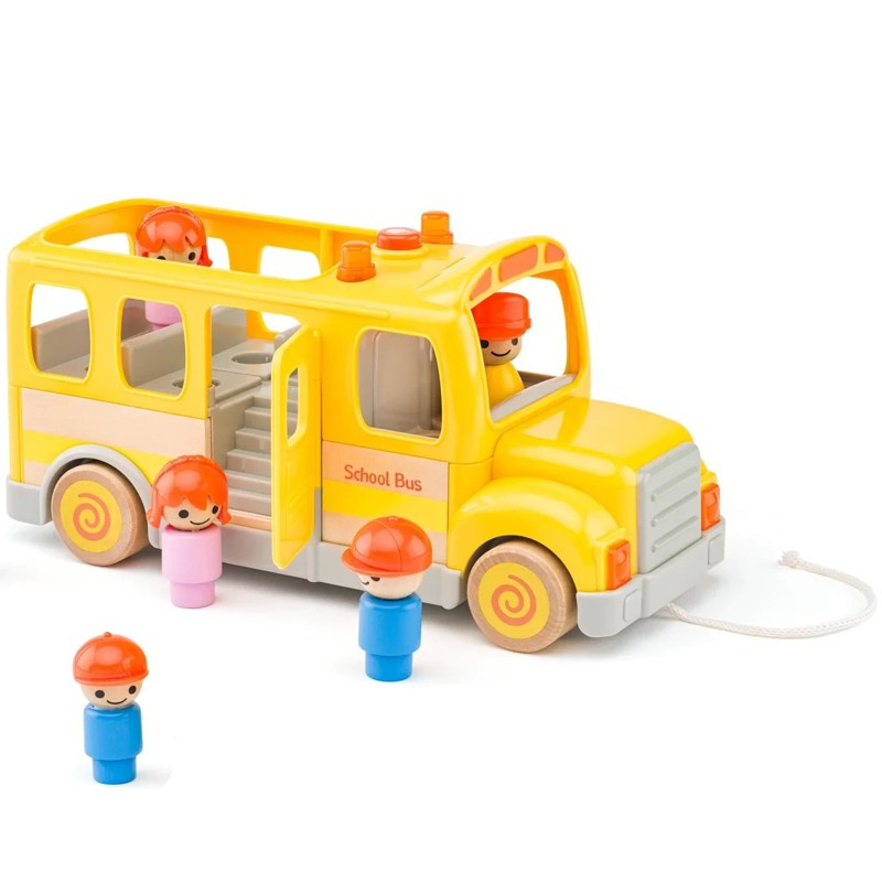 Woody Auto školský autobus so zvukmi a svetlom