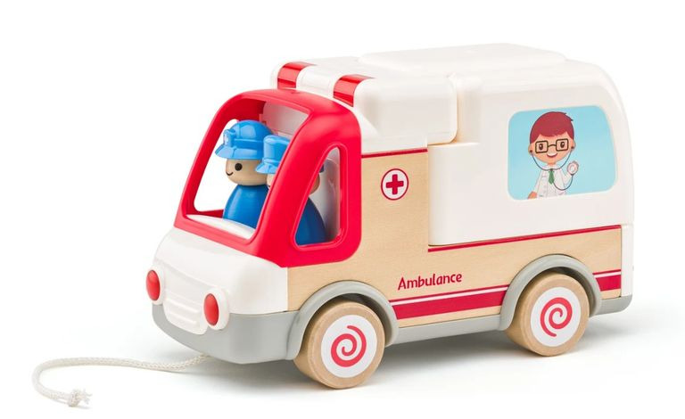 Woody Auto ambulancia so zvukmi a svetlom