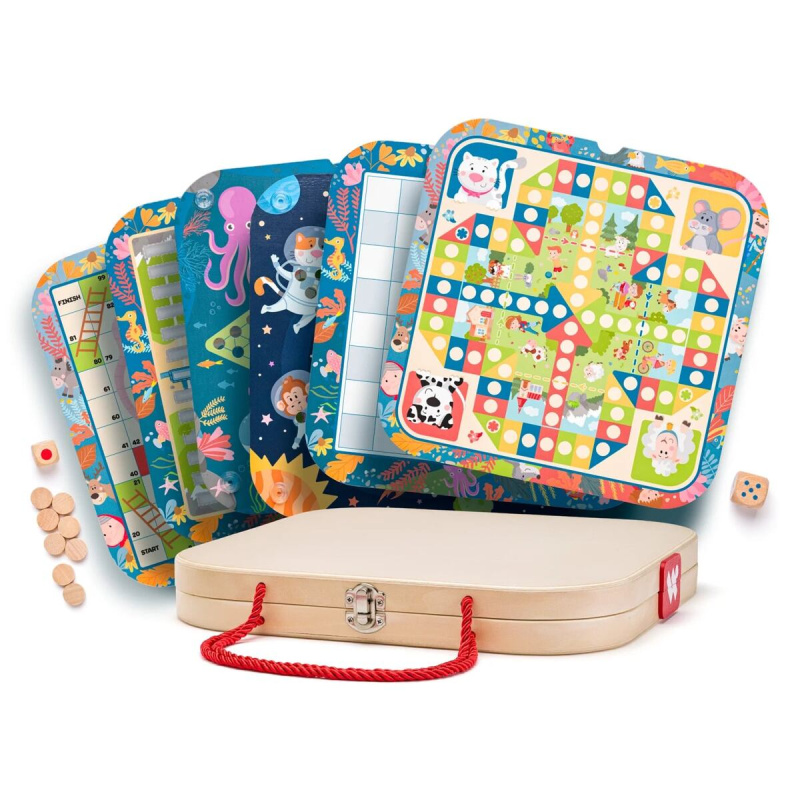 Společenské hry - Kufřík se souborem her (Woody)