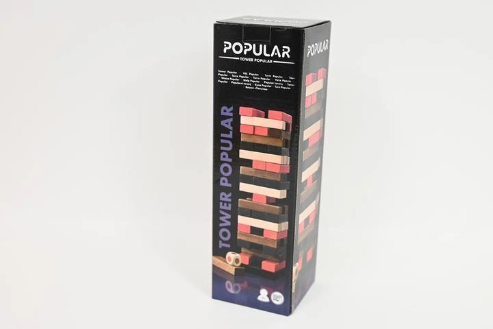 Jenga barevná - Společenská hra věž (Popular)