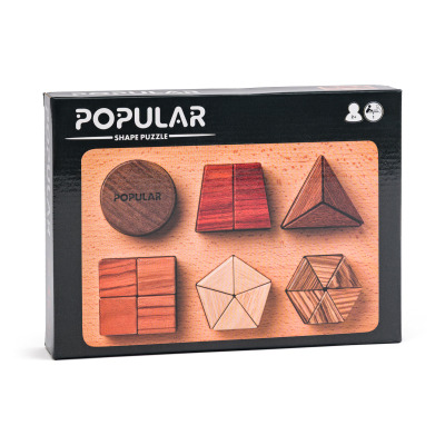 Puzzle výukové - Tvary na desce zlomky, 21 dílků (Popular)