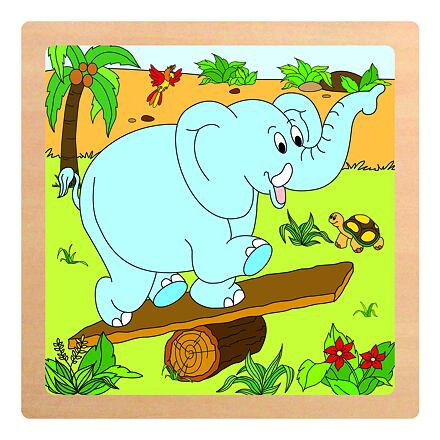 Woody Puzzle 4 dílky, více druhů