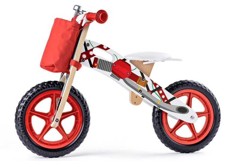 Woody Odrážedlo motorka, červená