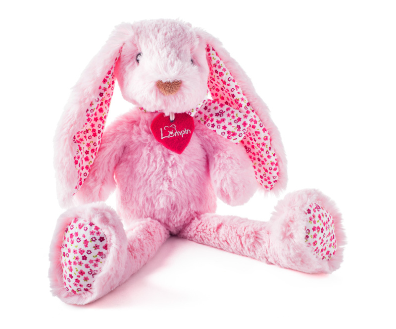 Lumpin - Zajíc Stella růžový, velký, 38cm