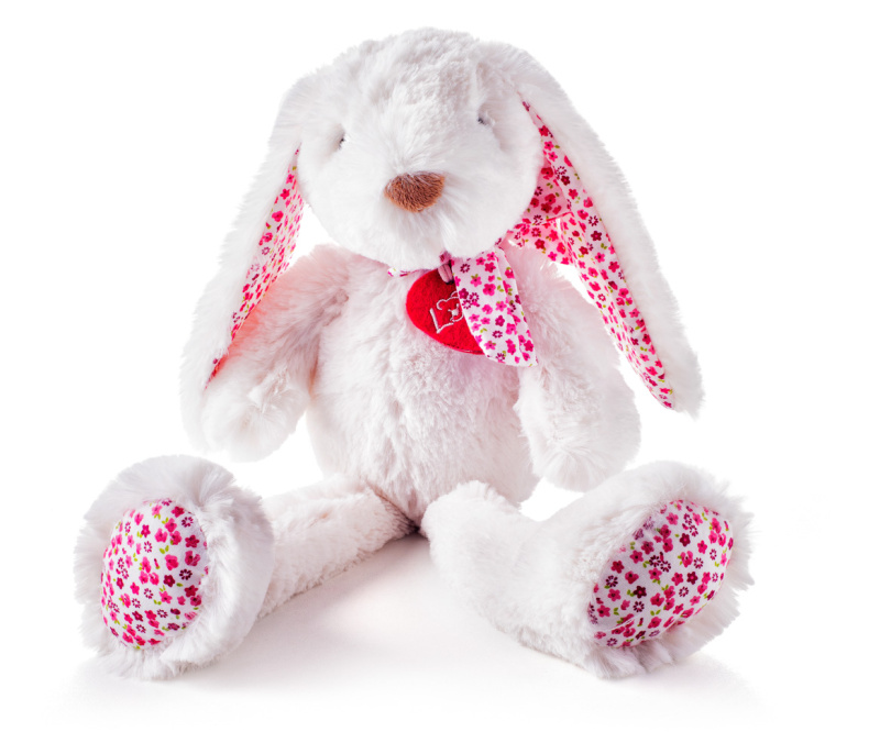 Lumpin - Zajíc Ella bílý, velký, 38cm