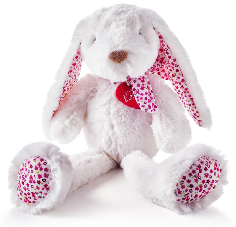 Lumpin - Zajíc Ella bílý, velký, 38cm
