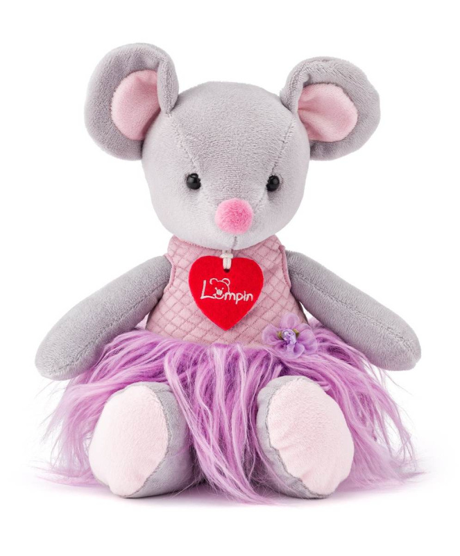 Lumpin Myška Akiko šedá, 30 cm