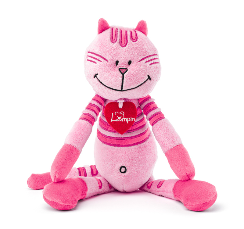 Lumpin - Kočka Rosalie růžová, 38cm