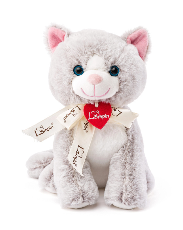 Lumpin - Kočka Jacqueline světle šedá, 25cm