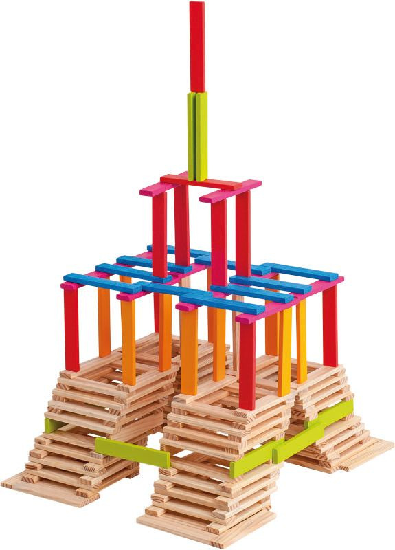 Woody přírodní/barevná Emma 200 ks