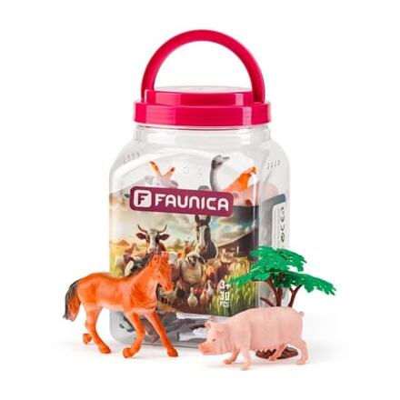 FAUNICA Zvířátka figurky v tubě Farma