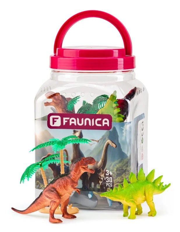 Faunica Zvířátka sada v MEGA tubě Dinosauři