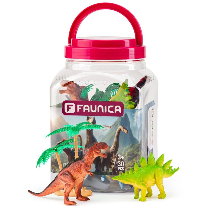 Faunica Zvířátka sada v MEGA tubě Dinosauři