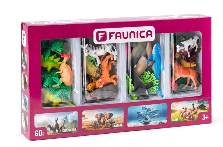 FAUNICA Planeta zvířat figurky sada 4 světů