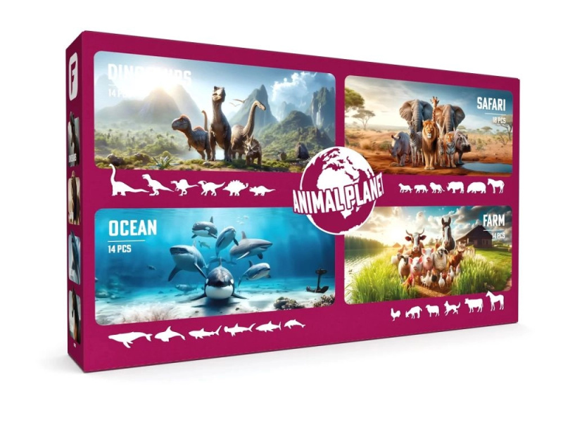 FAUNICA Planeta zvířat figurky sada 4 světů